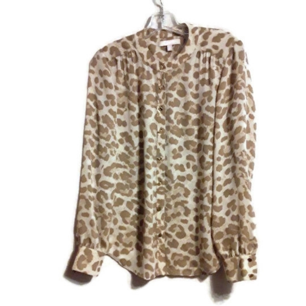 Banana Republic Leopard Print Blouse